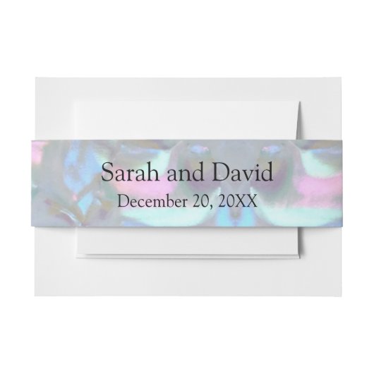 フェイクマザーオブパール招待ベリーバンド 招待状ベリーバンド (正面例)