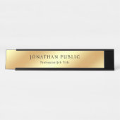 フェイクモダンエレガントデザインカスタムテンプレート デスクネームプレート (正面)