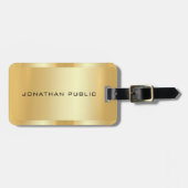 フェイクモダンエレガントトレンディーテンプレート ラゲッジタグ (正面横)