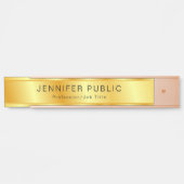 フェイクモダンエレガントパーソナライズされたテンプレート サインプレート (正面)