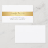 フェイクモダンエレガントパーソナライズされたテンプレート 名刺 (正面/裏面)