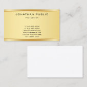 フェイクモダンシンプルエレガントテンプレートスタイリッシュ 名刺 (正面/裏面)