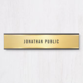 フェイクモダンシンプルスタイリッシュテンプレート長 サインプレート (正面)