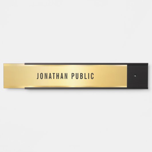 フェイクモダンシンプルスタイリッシュテンプレート長 サインプレート (正面)