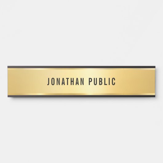 フェイクモダンシンプルスタイリッシュテンプレート長 サインプレート (正面)