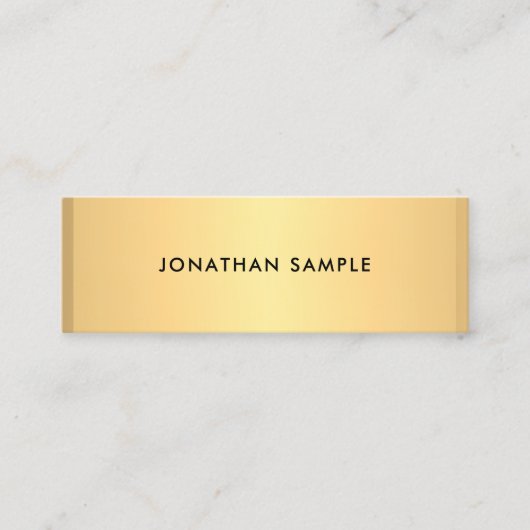 フェイクモダンシンプルテンプレートエレガントトレンディー スキニー名刺 (正面)