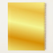 フェイクモノグラムのカスタムテンプレートエレガント プランナー手帳 (裏面)