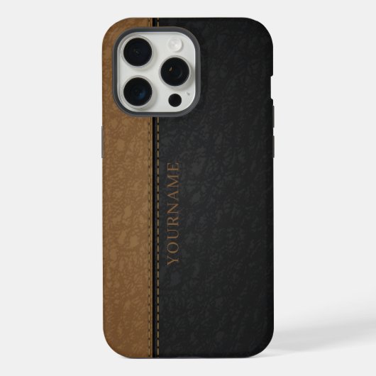 フェイクレザーステッチ iPhoneケース (裏面)