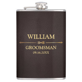 フェイクレザー ビニールラッピング フラスク