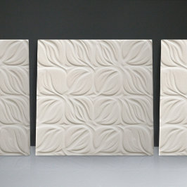 フェイクレリーフ、 浮き彫りグレーズホワイトミニマリストホームデコール タイル
