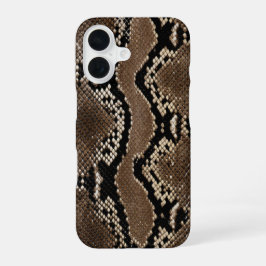 フェイクロックパイソン スネーク スキン iPhone 16ケース