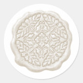 フェイクワックスシール クリーム ラウンドシール (正面)