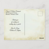 フェイクヴィンテージシンプルパーチエレガントメント ポストカード (裏面)