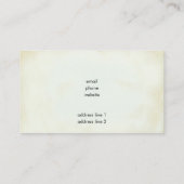 フェイクヴィンテージパーチシンプルメント&エレガント 名刺 (裏面)