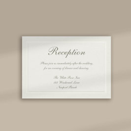 フェイク伝統的フォーマル披露宴結婚s エンクロージャーカード