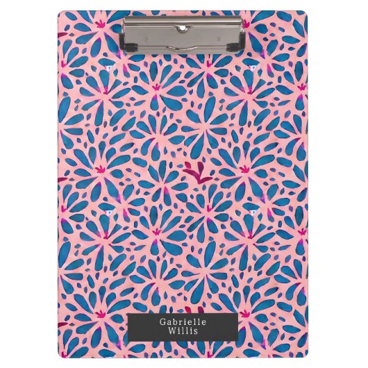 フェイク切り出しウォーターカラーボホフォークアーインスパイアト クリップボード (正面)