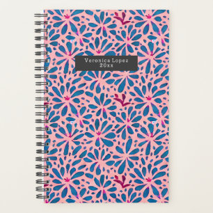 フェイク切り出しウォーターカラーボホフォークアーインスパイアト プランナー手帳