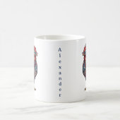 フェイク刺繍愛国ニワトリ コーヒーマグカップ (中央)