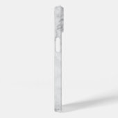 フェイク大理石と書道カスタム灰色の名前 Case-Mate iPhoneケース (裏面 / 右)