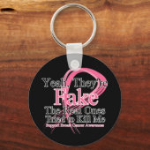 フェイク実在 – 私を殺そうとした人 – 乳がん キーホルダー (正面)