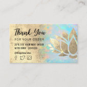 フェイク感謝していロータスあなたの名刺 名刺 (正面)