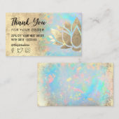 フェイク感謝していロータスあなたの名刺 名刺 (正面/裏面)