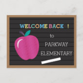 フェイク手紙歓迎バックポストカード(アップル付) ポストカード (正面)