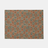 フェイク抽象芸術旧布パッチArt Doormat ドアマット (正面)