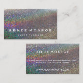 フェイク数々のグリッターモダンおもしろい 名刺 (正面/裏面)