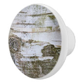 フェイク樺の木樹皮質外観パターン セラミックノブ (右)