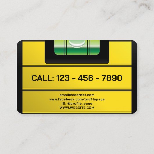 フェイク水位計名刺 名刺 (裏面)