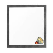 フェイク炭素繊維バドミントン ノートパッド (正面)