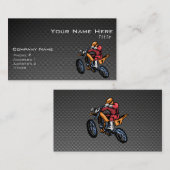 フェイク炭素繊維モトクロス 名刺 (正面/裏面)