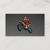 フェイク炭素繊維モトクロス 名刺 (裏面)