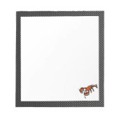 フェイク炭素繊維ロブスター ノートパッド (正面)