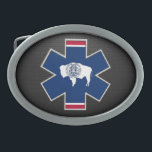 フェイク炭素繊維ワイオミングEMS 卵形バックル<br><div class="desc">EMSクールプロフェッショナルのベルトお気に入りのバックル！もっとグッズは店見て！</div>