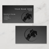 フェイク炭素繊維馬術 名刺 (正面/裏面)