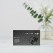 フェイク炭素繊維馬術 名刺 (スタンド正面)