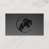 フェイク炭素繊維馬術 名刺 (裏面)