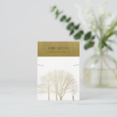 フェイク王室の金ゴールド秋木立首飾り表示装置 名刺 (スタンド正面)