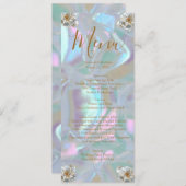 フェイク真珠のメ結婚ニューの母 メニュー (正面/裏面)