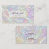 フェイク真珠光沢デザイン名刺 名刺 (正面/裏面)