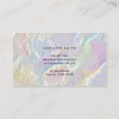 フェイク真珠光沢デザイン名刺 名刺 (裏面)