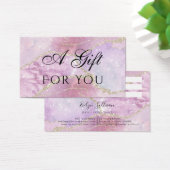 フェイク真珠光沢効果ギフトカード (デスク)