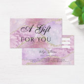 フェイク真珠光沢効果ギフトカード (デスク)