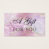 フェイク真珠光沢効果ギフトカード (正面)