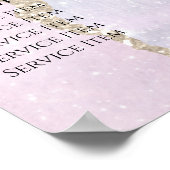 フェイク真珠光沢効果価格表ポスター ポスター (角)