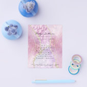 フェイク真珠効果美しいサロン チラシ (シングル)