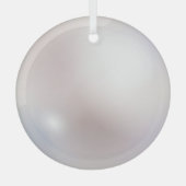 フェイク真珠印ガぶら下がったラスオーナメント ガラスオーナメント (正面)