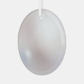 フェイク真珠印ガぶら下がったラスオーナメント ガラスオーナメント (正面左)